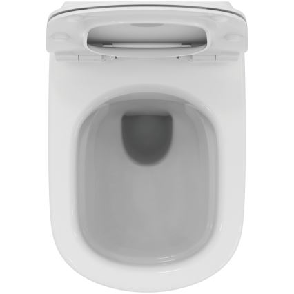 Ideal Standard T536001 - WC sospeso senza brida con sedile SoftClose TESI, in ceramica, bianco
