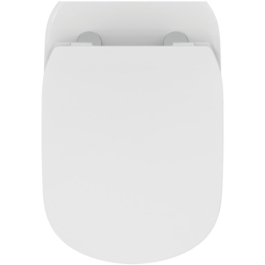 Ideal Standard T536001 - WC sospeso senza brida con sedile SoftClose TESI, in ceramica, bianco