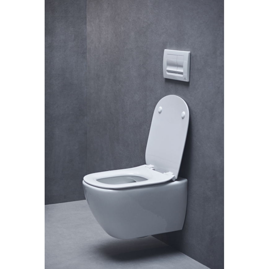 Ideal Standard T552201 - Sedile per WC TESI SoftClose, bianco