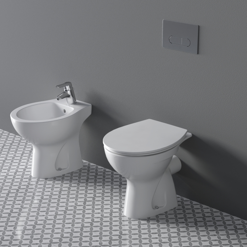 Ideal Standard W333101 - WC a pavimento EUROVIT in ceramica/bianco