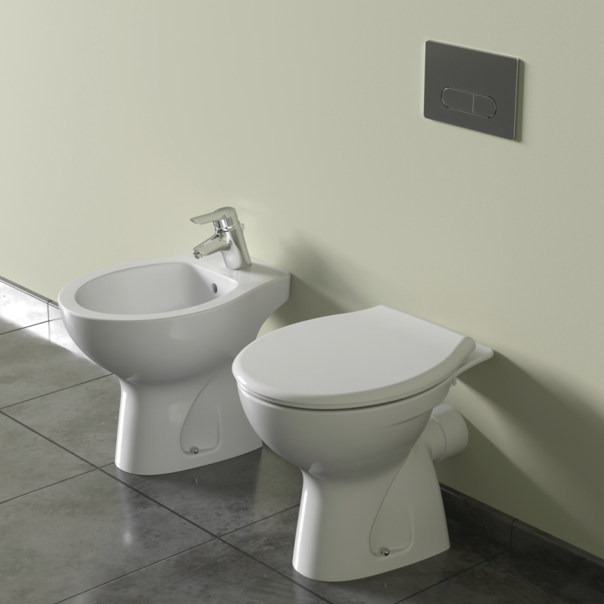 Ideal Standard W333101 - WC a pavimento EUROVIT in ceramica/bianco