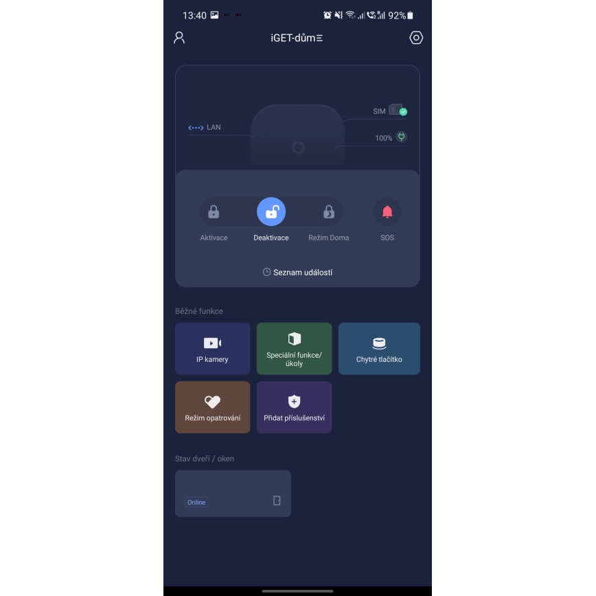 Sistema di sicurezza wireless intelligente 4G LTE/Wi-Fi/Ethernet/GSM