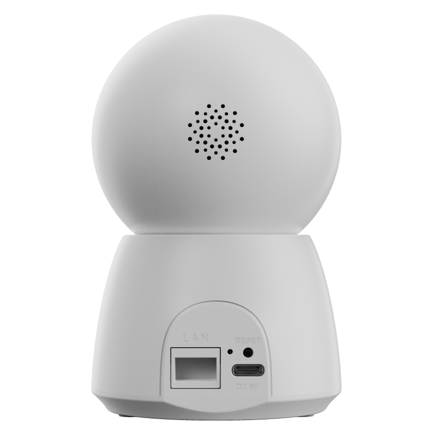 Telecamera smart 2K con sensore di movimento, 5V, Wi-Fi, Tuya, bianca