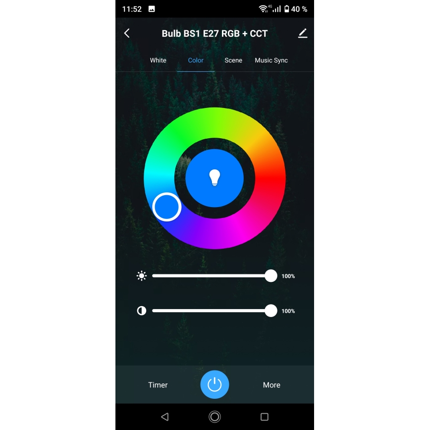 Plafoniera LED RGBW dimmerabile per bagno LED/24W/230V 3000-6500K 33x33 cm IP54 bianca Wi-Fi Tuya