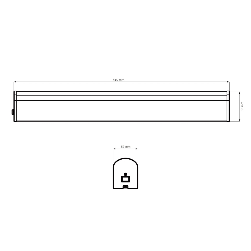 Illuminazione a LED per specchi da bagno ALEX LED/8W/230V 4000K 41 cm IP44 cromo lucido