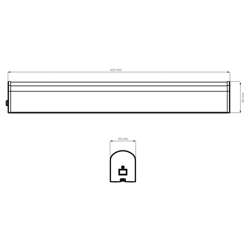 Illuminazione a LED per specchi da bagno ALEX LED/8W/230V 4000K 41 cm IP44 nero