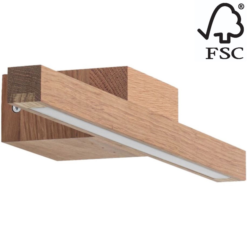 Illuminazione a LED per specchi da bagno AQUAVIVA LED/6W/230V 40 cm IP44 quercia – FSC certificato