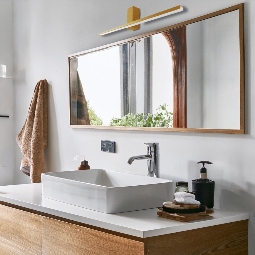Illuminazione a LED per specchi da bagno ARTEMIS LED/13,8W/230V 4000K 60 cm IP44 oro