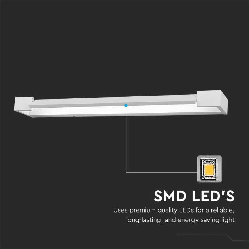 Illuminazione a LED per specchi da bagno LED/16W/230V 3000K IP44 60 cm bianco
