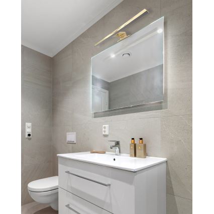 Illuminazione a LED per specchi da bagno LED/8W/230V 4000K 50 cm IP44 oro