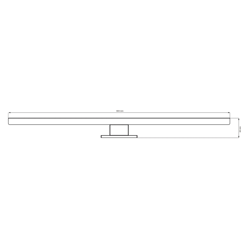Illuminazione a LED per specchi da bagno SAMOS LED/15W/230V 4000K 90 cm IP44 nero