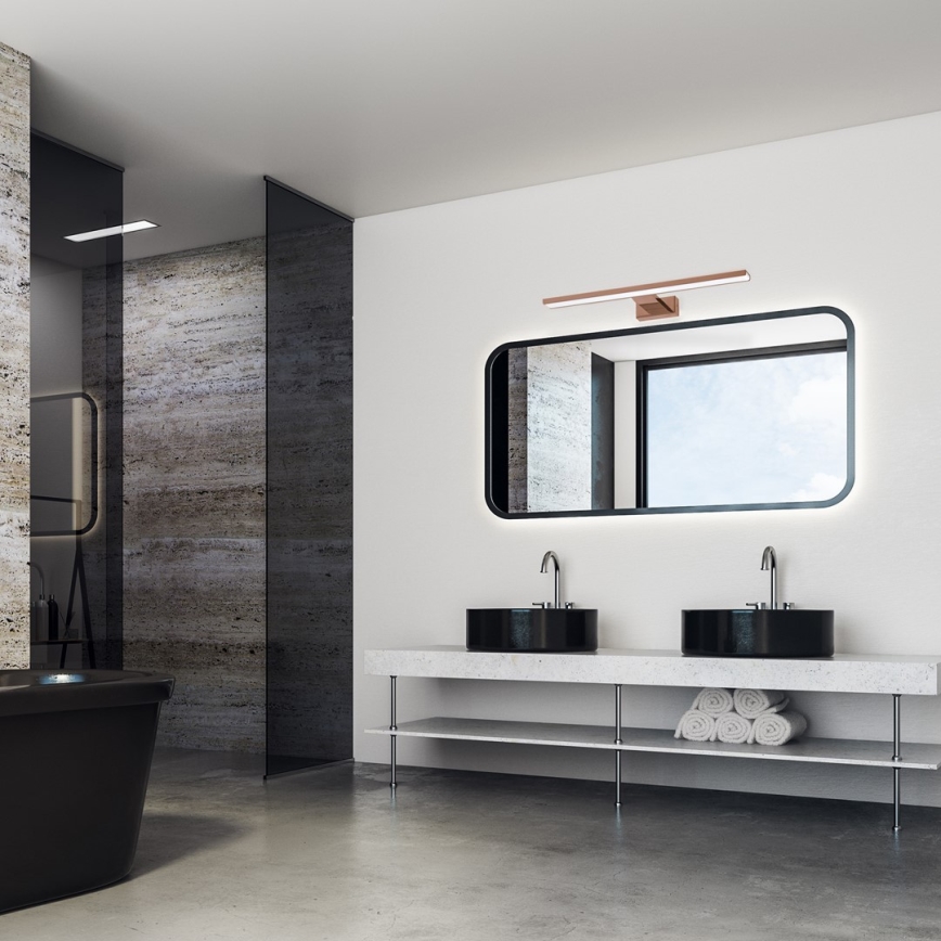 Illuminazione a LED per specchi da bagno SHINE LED/13,8W/230V IP44 Oro rosa