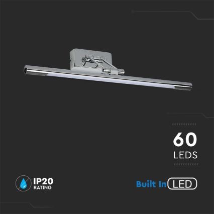 Illuminazione a LED per specchi LED/13W/230V 3000K 64cm cromo