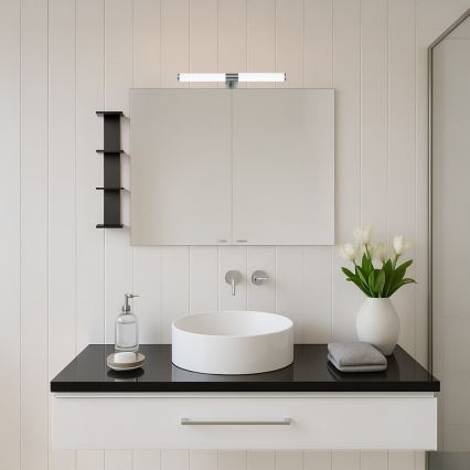 Illuminazione a LED per specchio da bagno 2 in 1 APA LED/6W/230V 40 cm IP44 cromo lucido