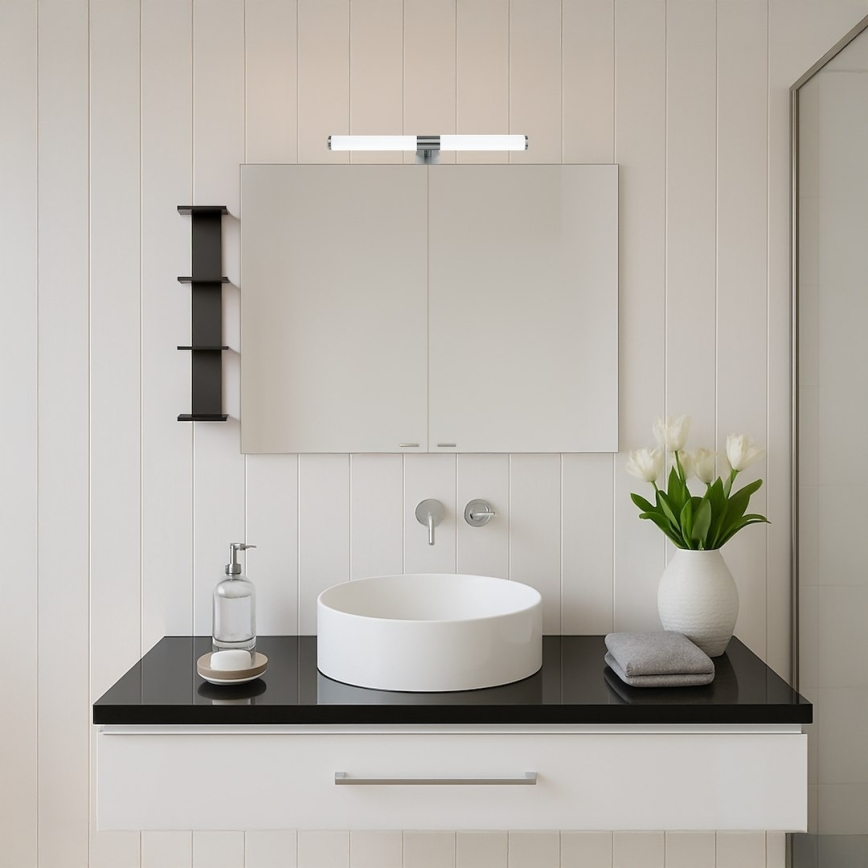 Illuminazione a LED per specchio da bagno 2 in 1 APA LED/6W/230V 40 cm IP44 cromo lucido