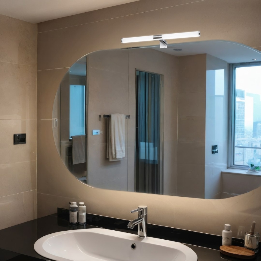 Illuminazione a LED per specchio da bagno 2 in 1 APA LED/6W/230V 40 cm IP44 cromo lucido