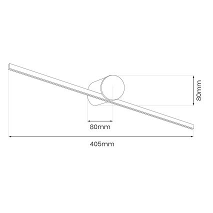 Illuminazione a LED per specchio da bagno ARTIST LED/6W/230V 40 cm IP44 oro