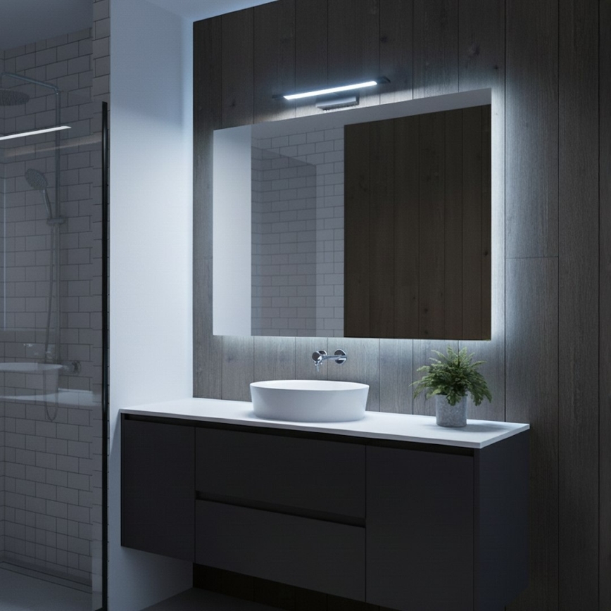 Illuminazione LED per specchio da bagno KLIMT LED/8W/230V 3000/4000/6000K 40 cm IP44 nero