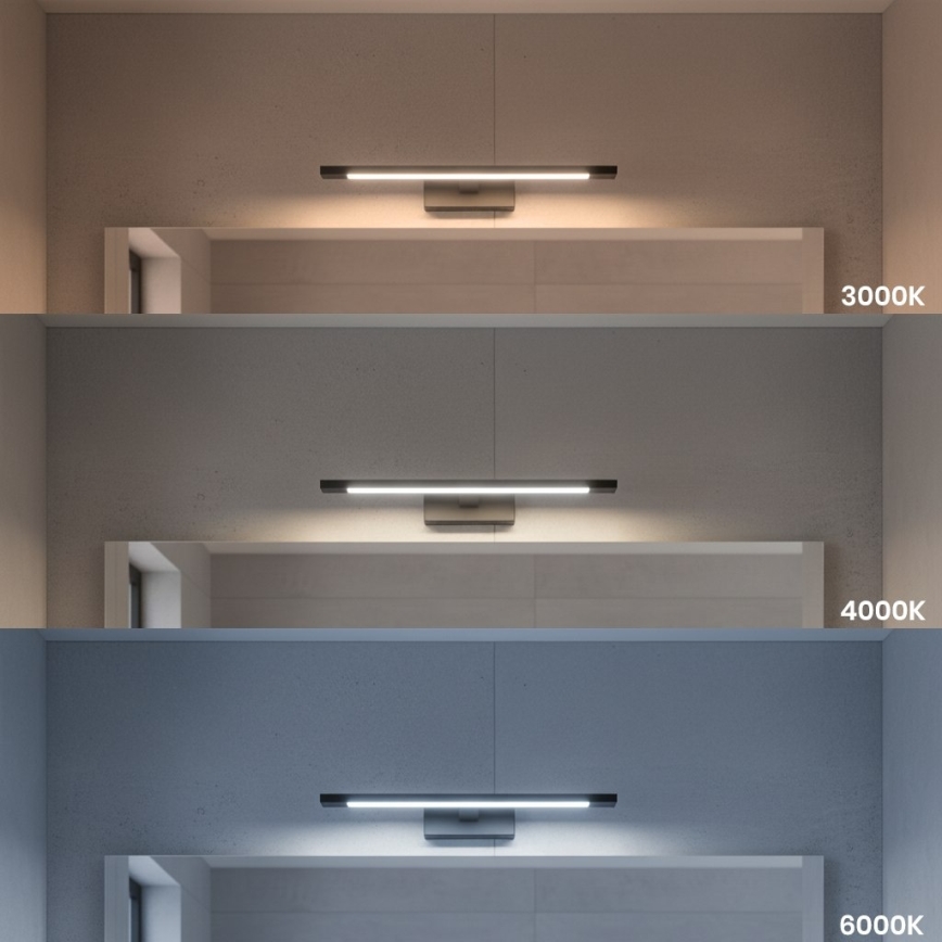 Illuminazione LED per specchio da bagno KLIMT LED/8W/230V 3000/4000/6000K 40 cm IP44 nero