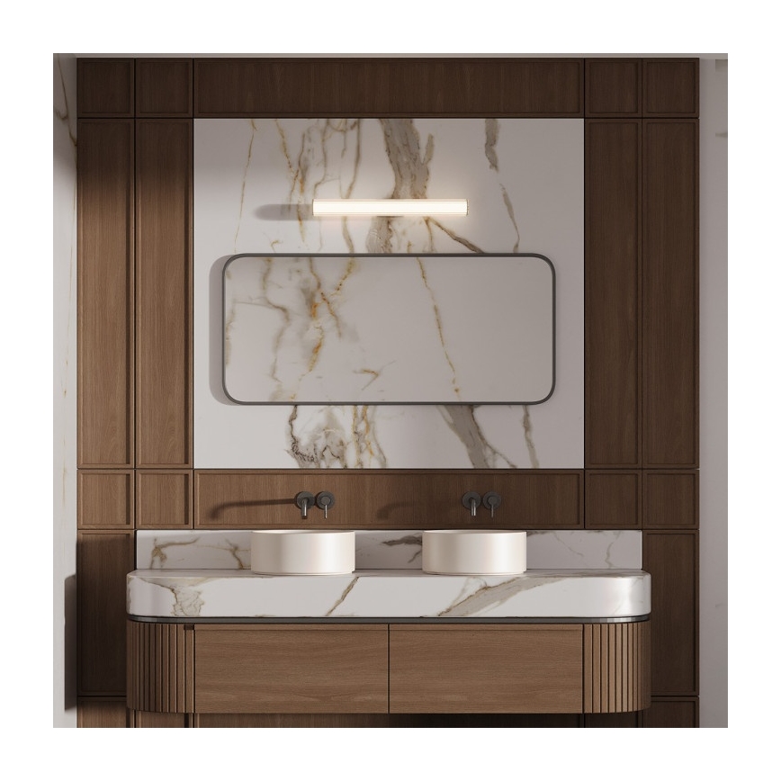 Illuminazione LED per specchio da bagno LINEA LED/8W/230V 3000/4000/6000K IP44 45 cm nero