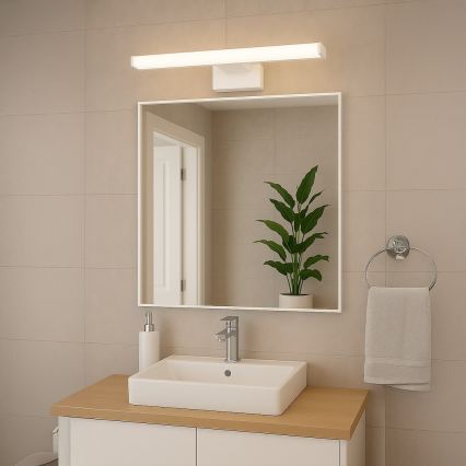 Illuminazione a LED per specchio da bagno MIRORE LED/10W/230V 60 cm IP44 bianco