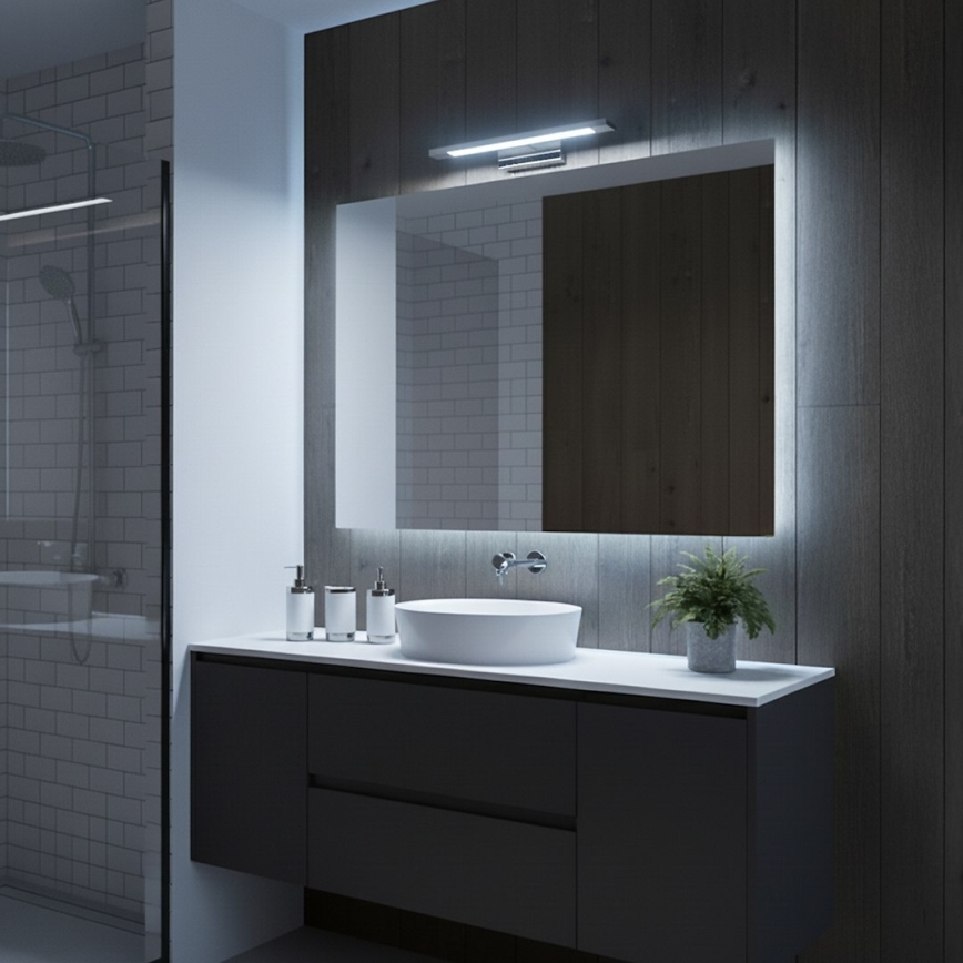 Illuminazione LED per specchio da bagno KLIMT LED/8W/230V 3000/4000/6000K 40 cm IP44 cromo lucido