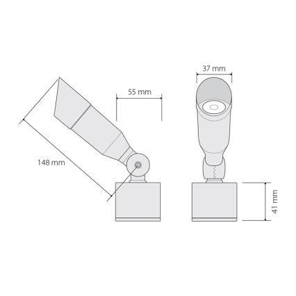 Illuminazione LED da esterno OKO 1xLED/1W/350mA IP54