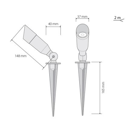 Illuminazione LED da esterno OKO 1xLED/1W/350mA IP54