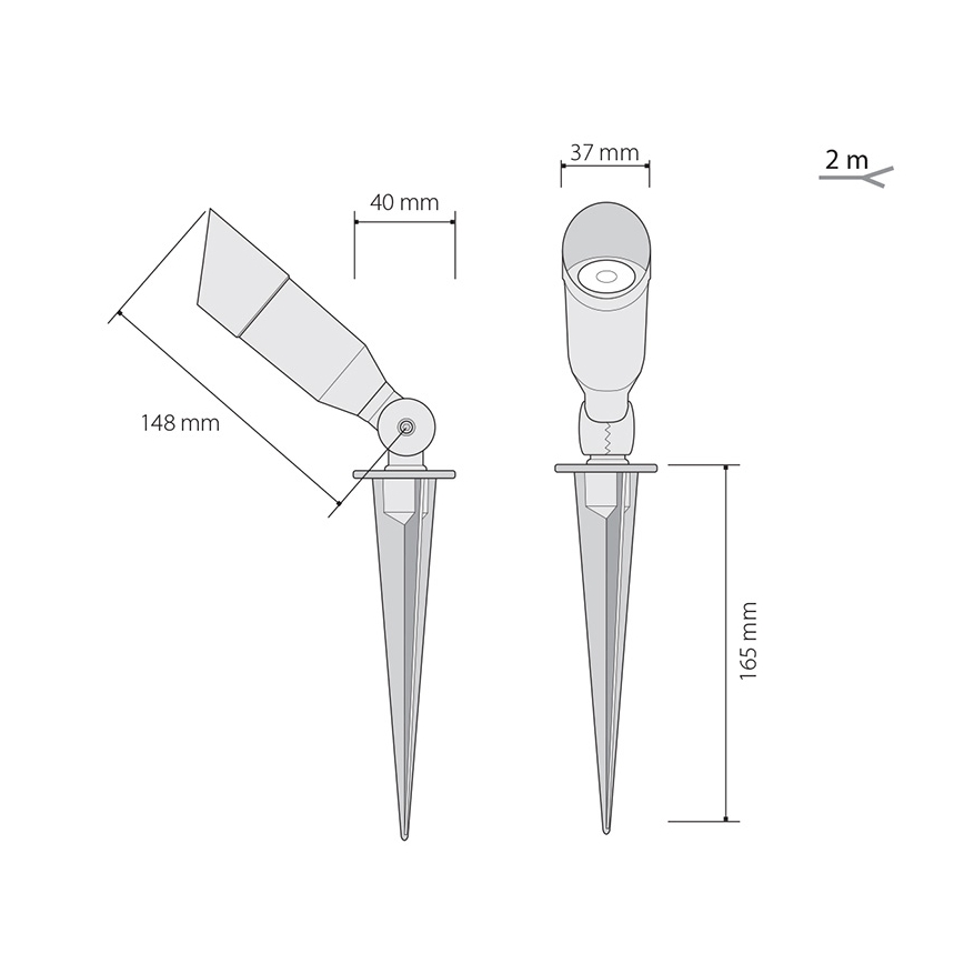 Illuminazione LED da esterno OKO 1xLED/1W/350mA IP54