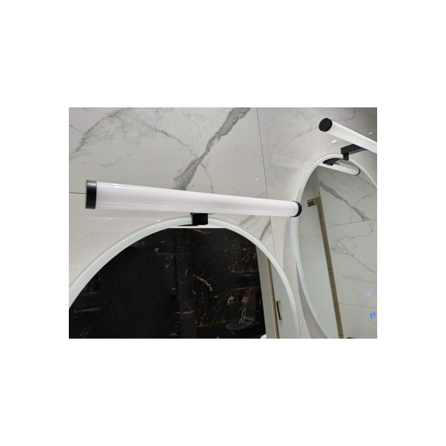 Illuminazione LED per specchio da bagno, 10 W, 230 V, 45 cm, IP44, nero