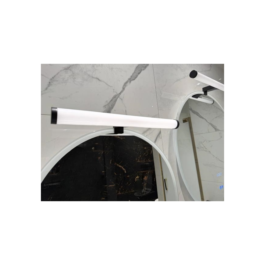 Illuminazione LED per specchio da bagno, 10 W, 230 V, 45 cm, IP44, nero