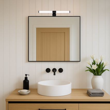Illuminazione LED per specchio da bagno 2 in 1 APA LED/6W/230V 40 cm IP44 nero