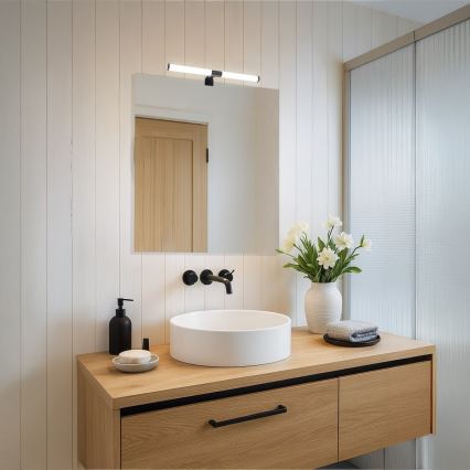 Illuminazione LED per specchio da bagno 2 in 1 APA LED/6W/230V 40 cm IP44 nero