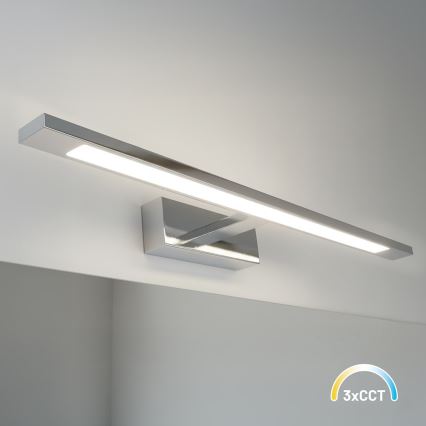 Illuminazione a LED per specchio da bagno KLIMT LED/12W/230V 3000/4000/6000K 60 cm IP44 cromo lucido