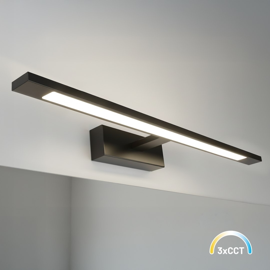 Illuminazione LED per specchio da bagno KLIMT LED/12W/230V 3000/4000/6000K 60 cm IP44 nero