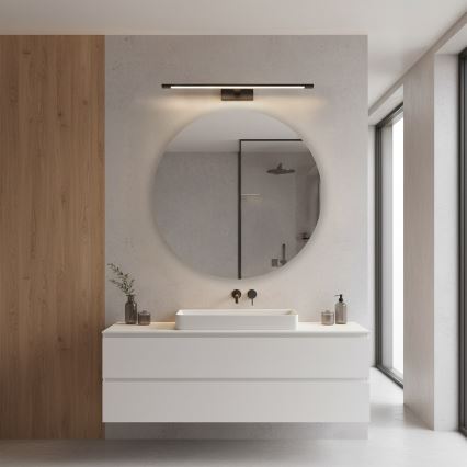 Illuminazione LED per specchio da bagno KLIMT LED/12W/230V 3000/4000/6000K 60 cm IP44 nero