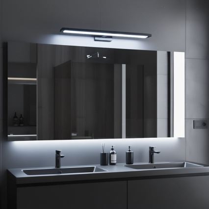 Illuminazione LED per specchio da bagno KLIMT LED/12W/230V 3000/4000/6000K 60 cm IP44 nero