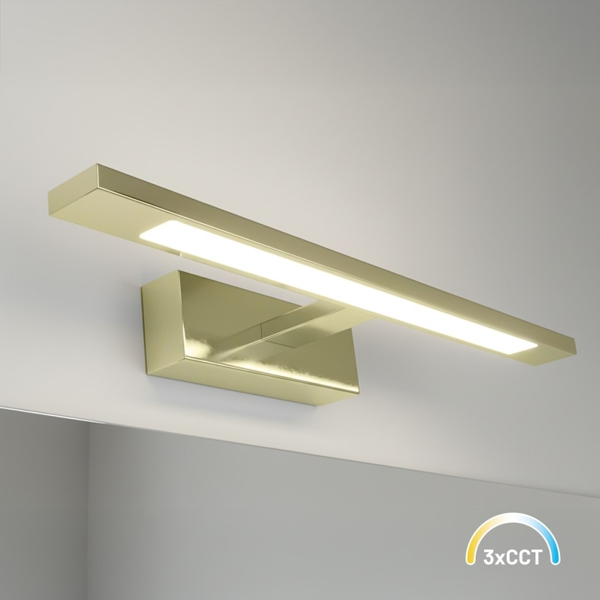Illuminazione a LED per specchio da bagno KLIMT LED/8W/230V 3000/4000/6000K 40 cm IP44 dorata