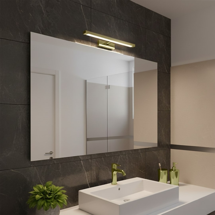 Illuminazione a LED per specchio da bagno KLIMT LED/8W/230V 3000/4000/6000K 40 cm IP44 dorata