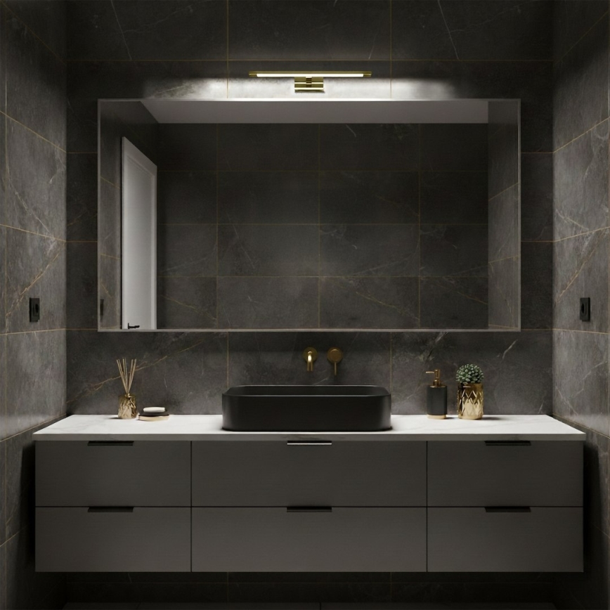 Illuminazione a LED per specchio da bagno KLIMT LED/8W/230V 3000/4000/6000K 40 cm IP44 dorata