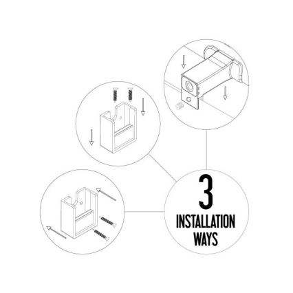 Illuminazione LED per specchio da bagno LED/8W/230V 30 cm IP44 bianco