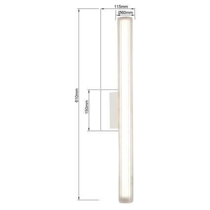 Lampada LED per specchio da bagno LINEA LED/12W/230V 3000/4000/6000K IP44 61 cm bianca
