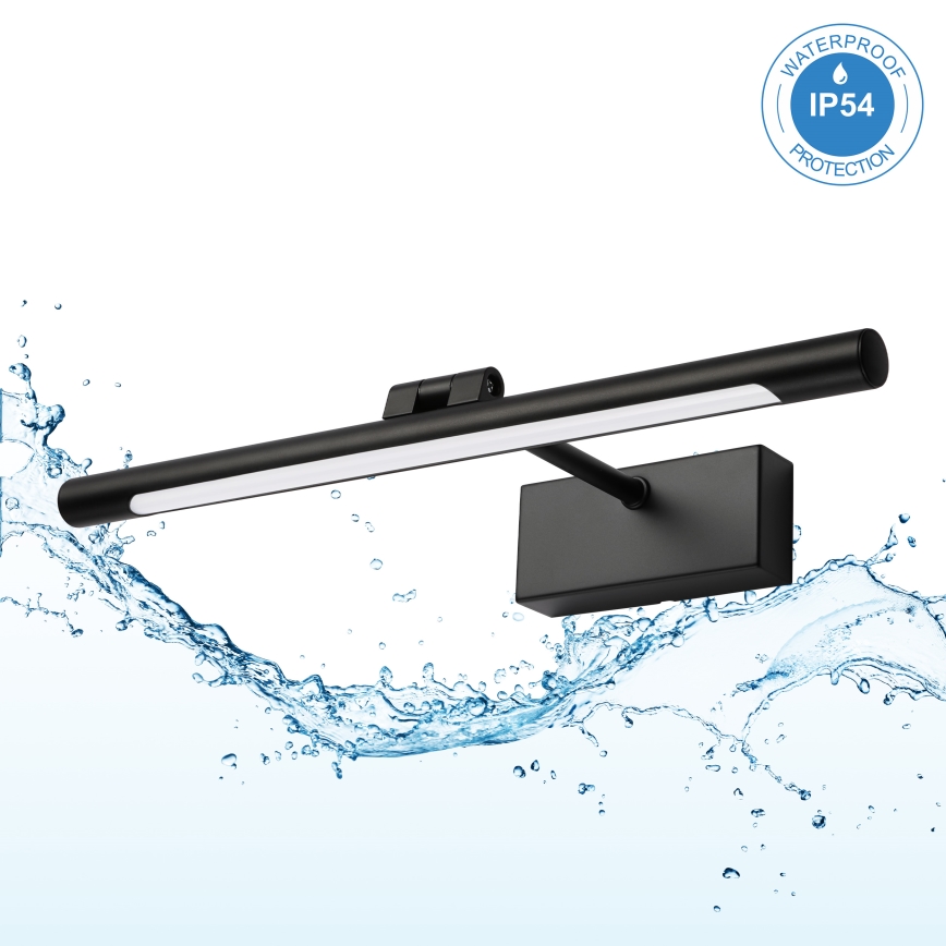 Illuminazione LED per specchio da bagno MIRROR LED/6W/230V 4000K IP44 40 cm nero