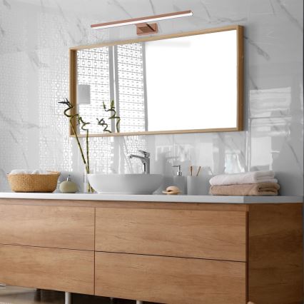 Illuminazione LED per specchio da bagno SHINE, 13,8 W/230 V, 60 cm, IP44, oro rosa