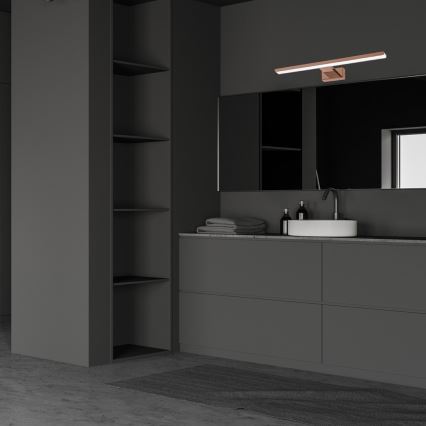 Illuminazione LED per specchio da bagno SHINE, 13,8 W/230 V, 60 cm, IP44, oro rosa