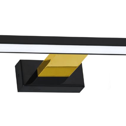 Illuminazione LED per specchio da bagno SHINE LED/13,8W/230V 60 cm IP44 nero/oro