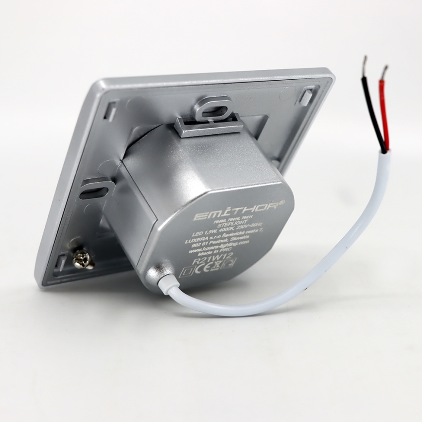 Illuminazione LED scale STEP LIGHT LED/1,5W/230V argento