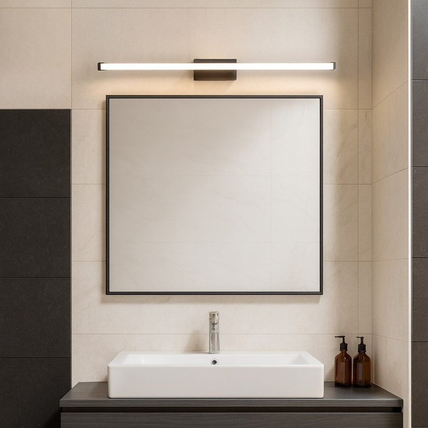 Illuminazione per specchio da bagno a LED MIRORE 8W/230V, 40 cm, IP44, nero