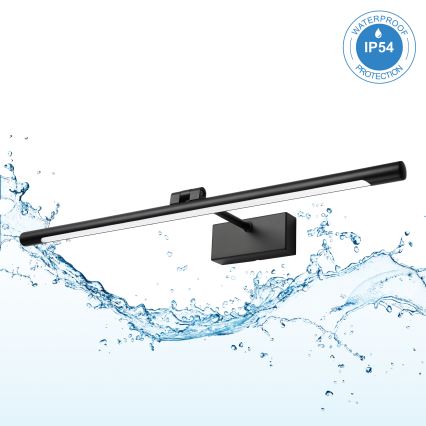 Illuminazione per specchio da bagno MIRROR LED/8W/230V 4000K IP44 60 cm nero