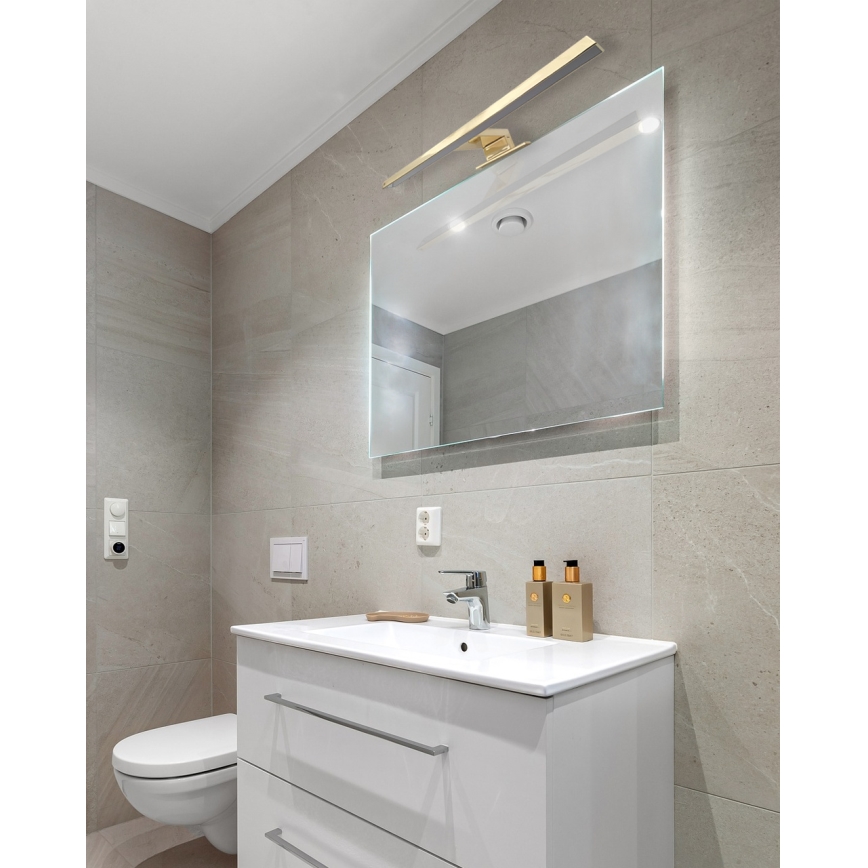 Illuminazione a LED per specchio da bagno LED/8W/230V 4000K 50 cm IP44 oro opaco